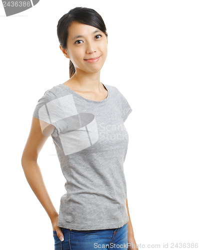Image of Young female smiling