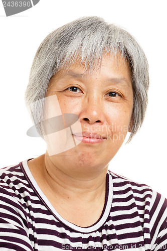 Image of mature asian woman smile