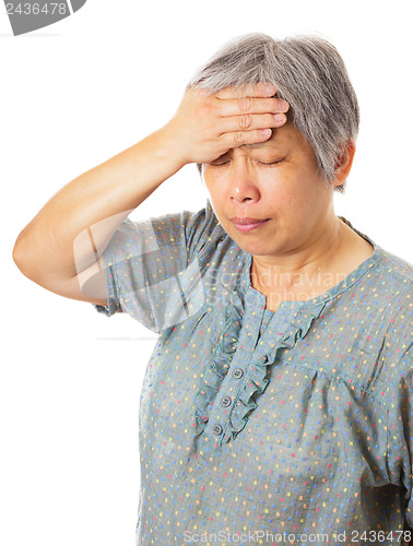 Image of Asian woman headache