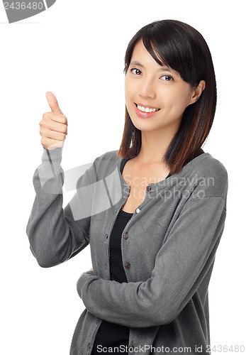 Image of Asian woman and thumb up