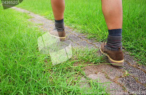 Image of Man go hiking 