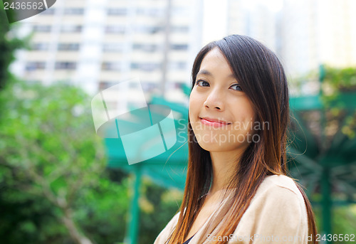 Image of Young lady on the street 