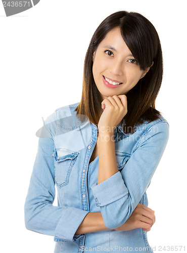 Image of Asian woman with smile friendly