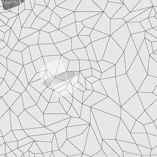 Image of Vector mosaic black grid on a gray background