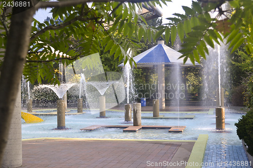 Image of Pool and fountain.