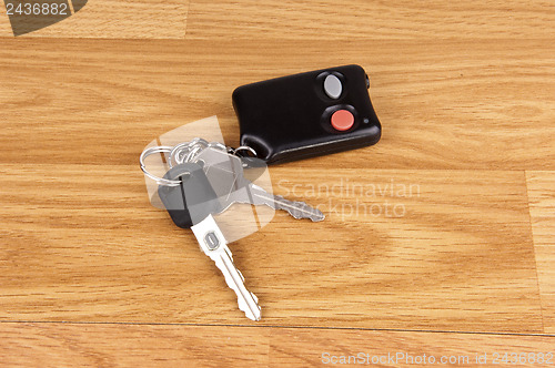 Image of Closeup of car keys.