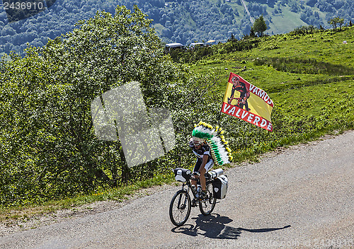 Image of Fan of the Cyclist Valverde