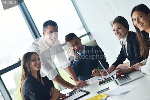 Image of business people in a meeting at office