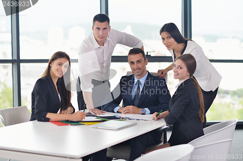 Image of business people in a meeting at office