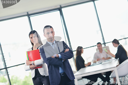 Image of business people in a meeting at office