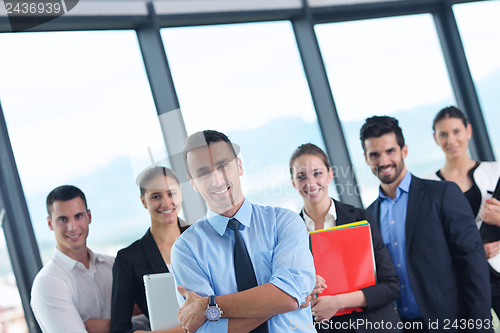 Image of business people in a meeting at office