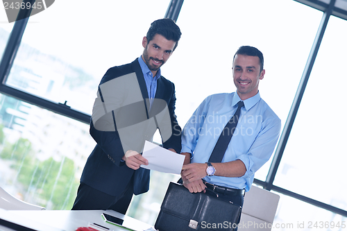 Image of business people in a meeting at office