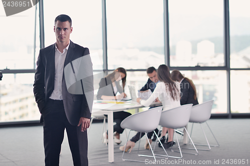 Image of business people in a meeting at office