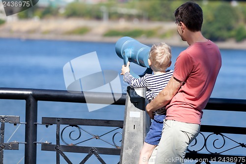 Image of family at seaside