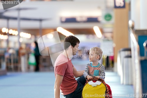 Image of family at airport