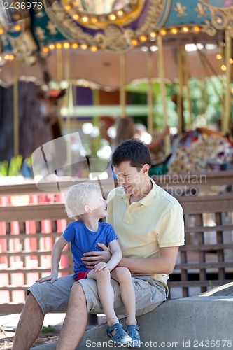 Image of family at amusement park