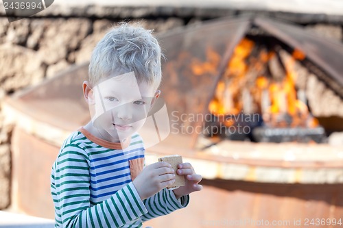 Image of eating smores