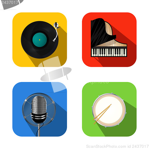 Image of Music and party icons