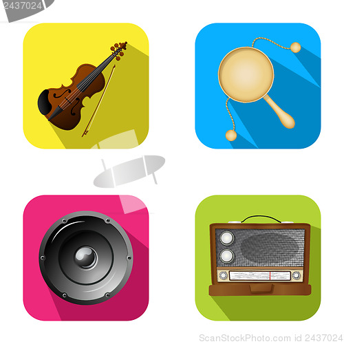 Image of Music and party icons 2