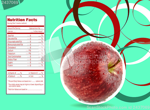 Image of red apple 