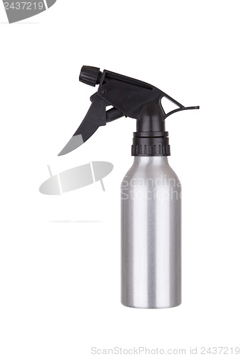 Image of Silver spray bottle isolated 