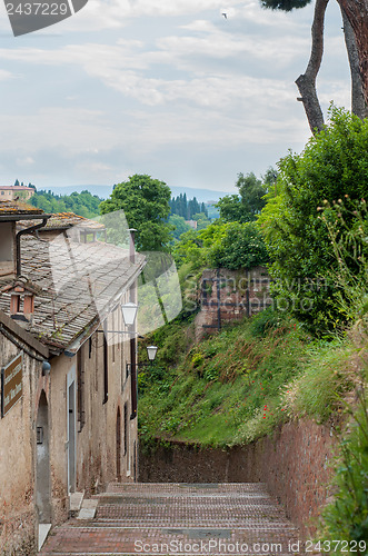 Image of Typical Tuscany town street