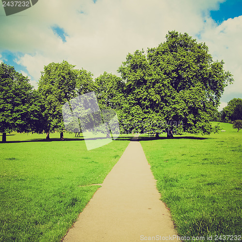 Image of Vintage look Regents Park, London