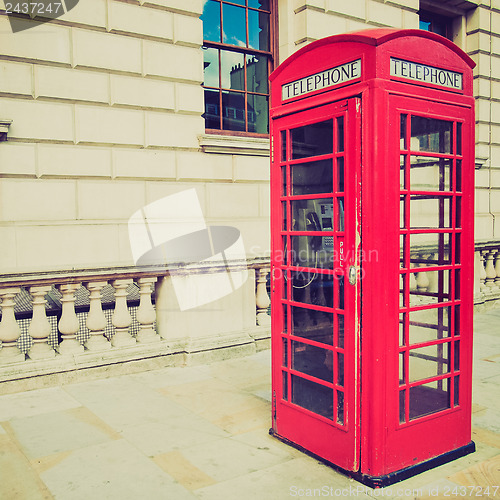 Image of Vintage look London telephone box