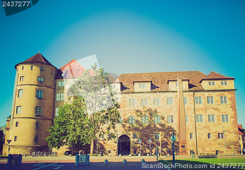 Image of Retro look Altes Schloss (Old Castle), Stuttgart