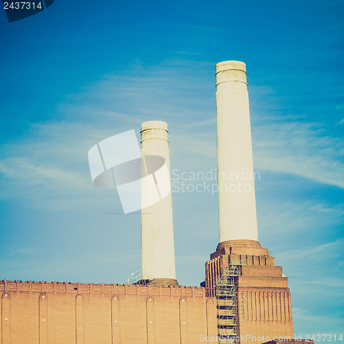 Image of Vintage look Battersea Powerstation London