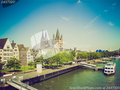Image of Retro look Koeln panorama