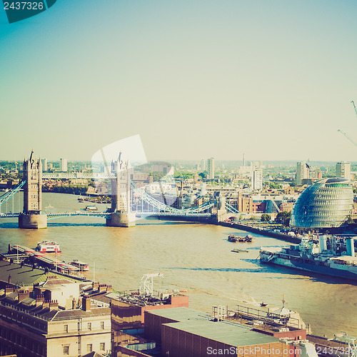 Image of Vintage look Tower Bridge London