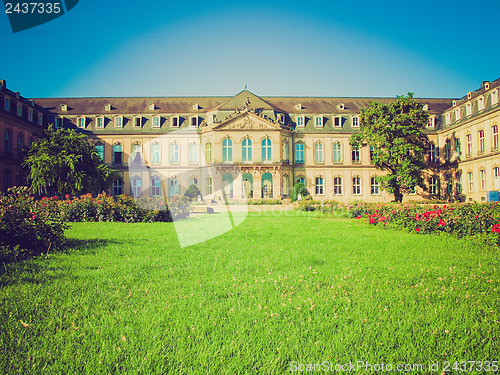 Image of Retro look Neues Schloss (New Castle), Stuttgart