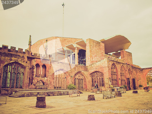 Image of Retro look Coventry Cathedral