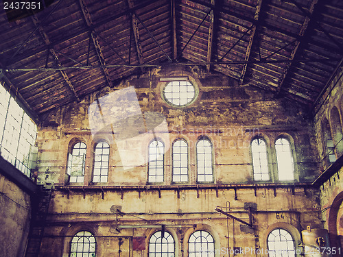 Image of Retro look Abandoned factory