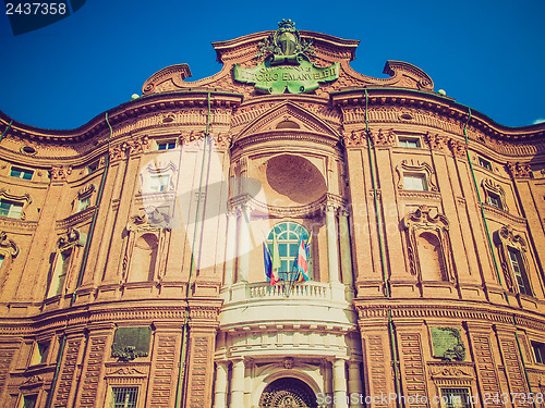 Image of Retro look Palazzo Carignano Turin