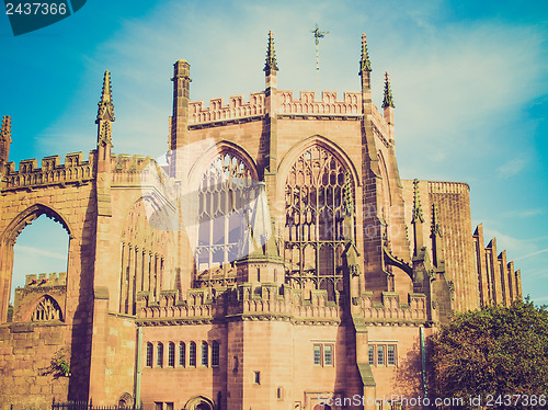 Image of Retro look Coventry Cathedral