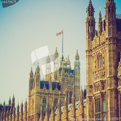 Image of Vintage look Houses of Parliament London