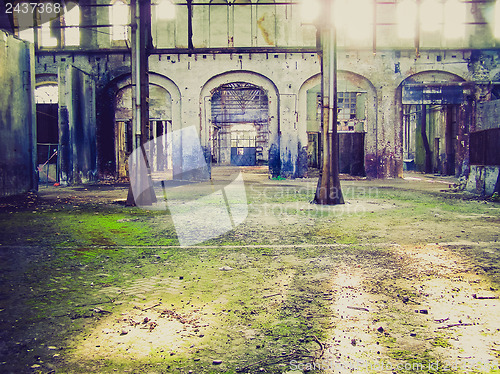 Image of Retro look Abandoned factory