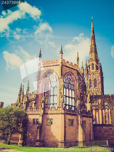 Image of Retro look Coventry Cathedral