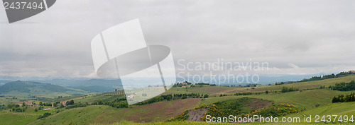 Image of Tuscany countryside panoramic photo