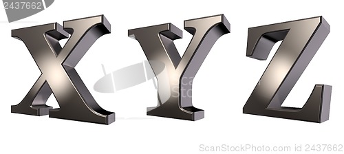 Image of metal letters