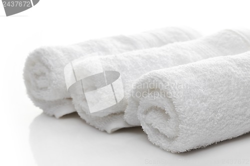 Image of white spa towels