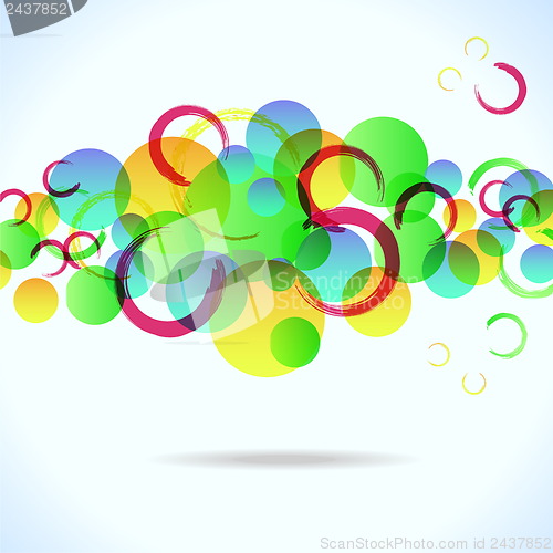 Image of abstract colorful background with circles for your design, eps10 