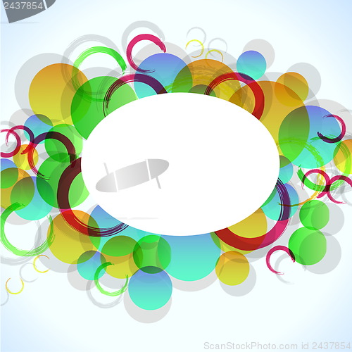 Image of abstract colorful background with circles for your design, eps10 