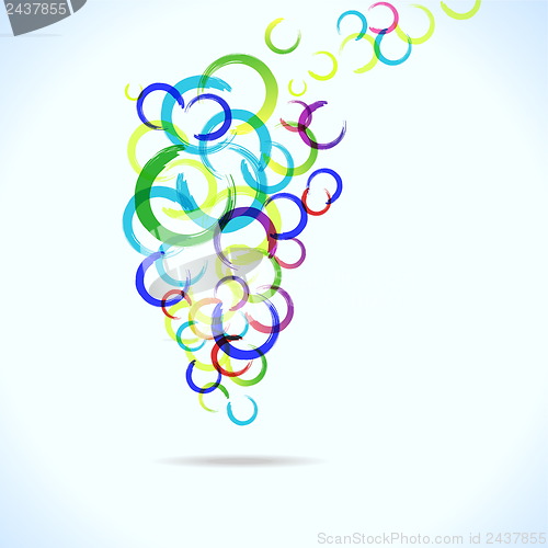 Image of abstract colorful background with circles for your design, eps10 