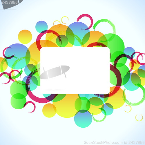 Image of abstract colorful background with circles for your design, eps10 