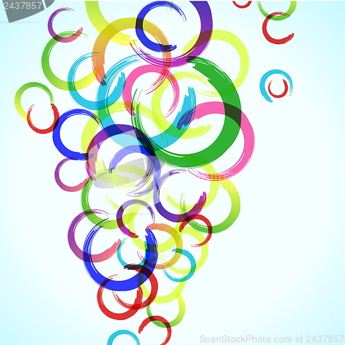 Image of abstract colorful background with circles for your design, eps10 