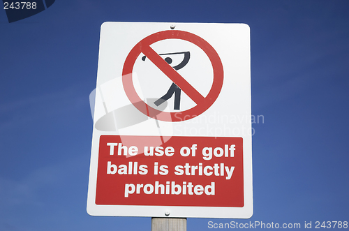 Image of No golf
