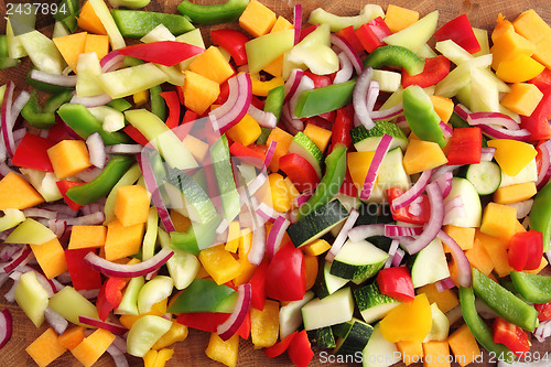Image of Diced vegetables